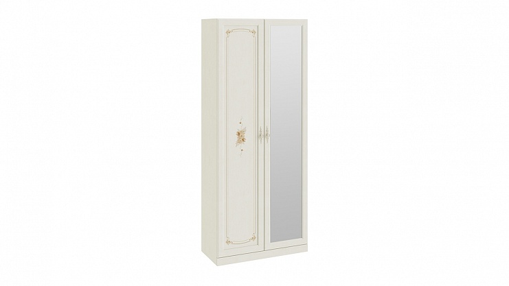 Шкаф для одежды с глухой и зеркальной дверью Лючия. Фото 1.